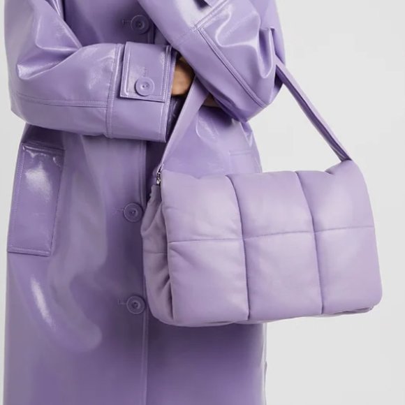 Stand Studio Handbags - STAND STUDIO Purple Wanda Clutch Bag NEW With Tags
